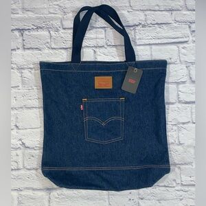 Levi's Classic Blue Denim Back Pocket Tote